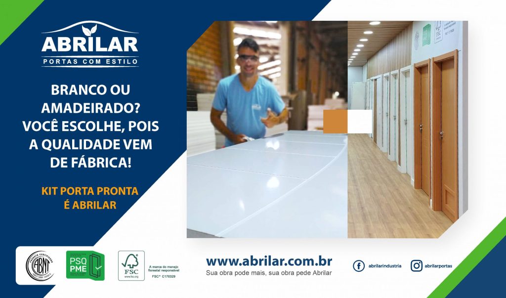 Branco ou amadeirado? Você escolhe, pois a qualidade vem de fábrica!