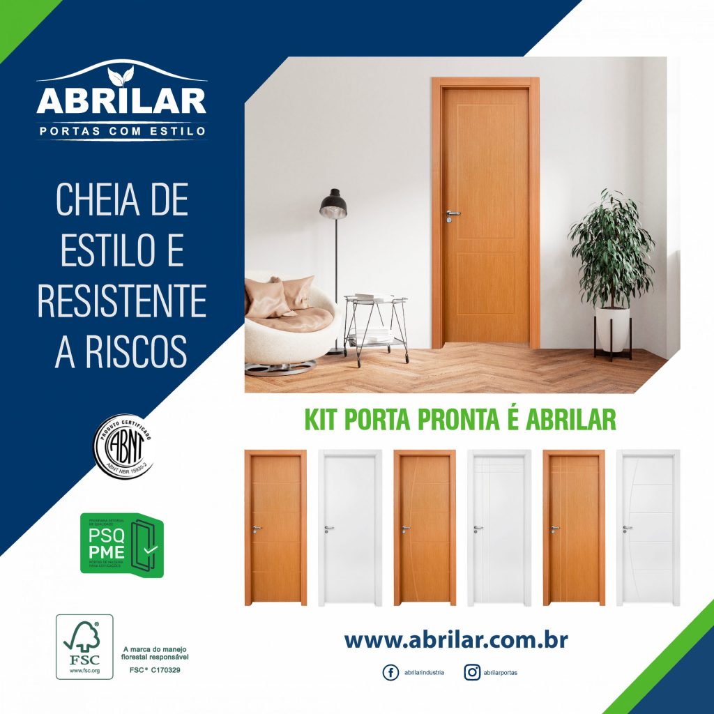 Kit Porta Pronta, a porta de madeira cheia de estilo e resistente a riscos