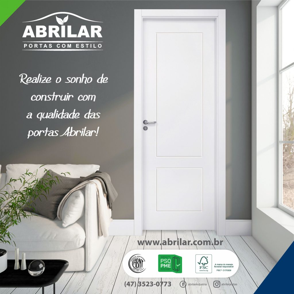 Realize o sonho de construir com a qualidade das portas de madeira Abrilar!