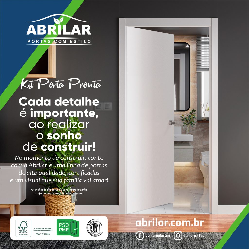 Conte com a Abrilar e uma linha de portas de madeira certificadas e um visual que sua família vai amar!