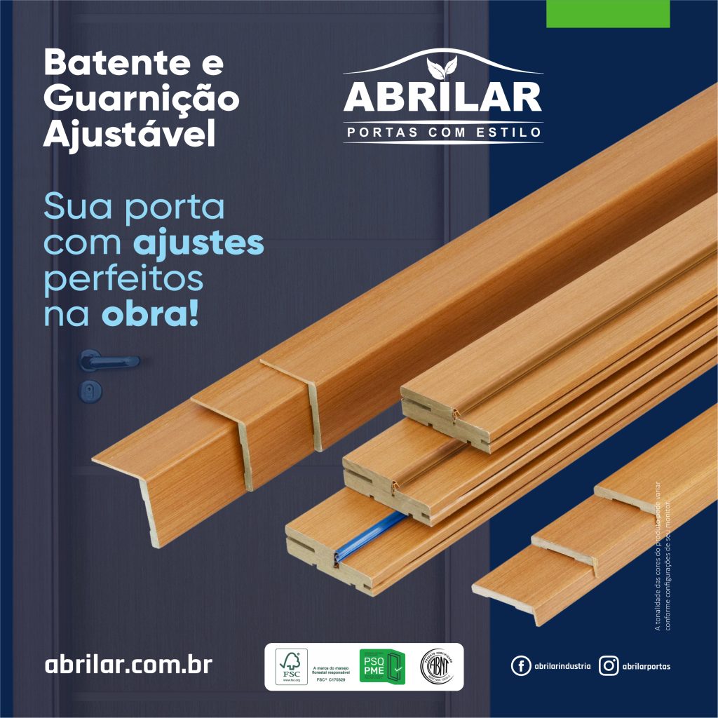 Kit Porta Pronta Abrilar: Batente e Guarnição Ajustável, sua porta com aquele ajuste perfeito na obra!