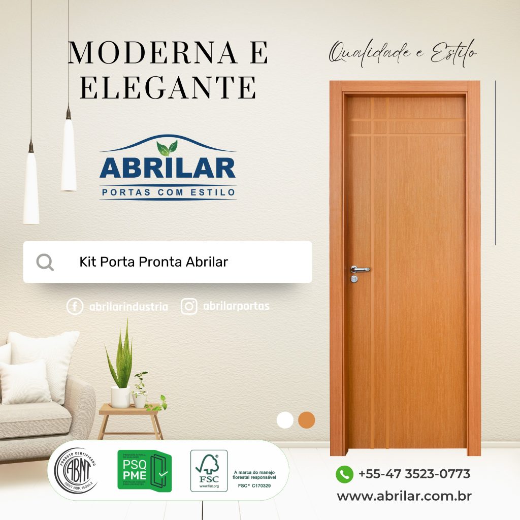 Explore a Elegância e Praticidade com o Kit Porta Pronta Abrilar: Seu Investimento em Qualidade!
